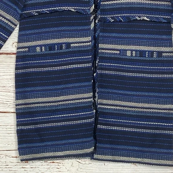 Vineyard Vines Striped Woven Jacket In Blue Sz XS - Picture 5 of 11